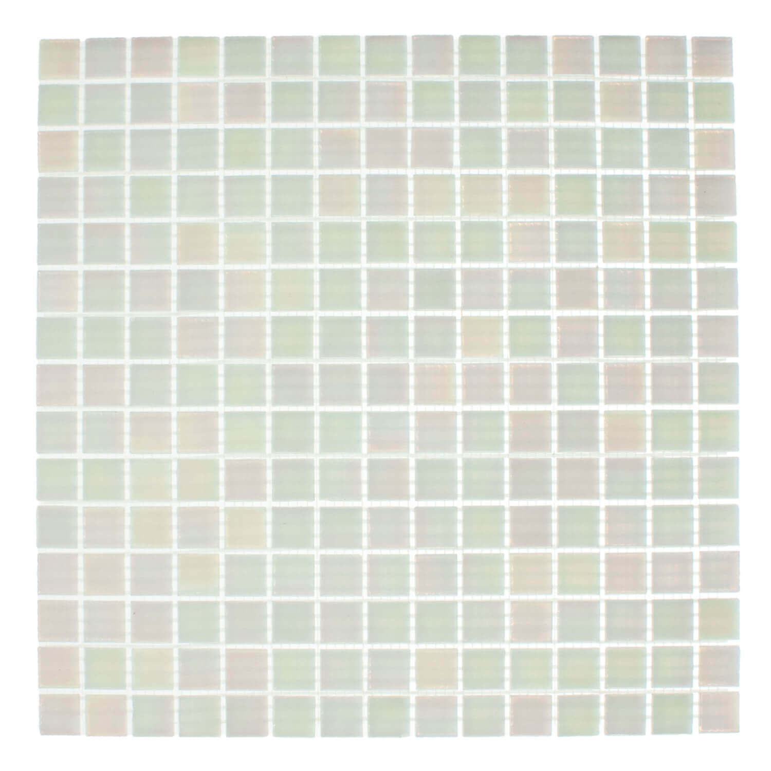 Gils Perla klaasmosaiik 30×30, pärlendav valge