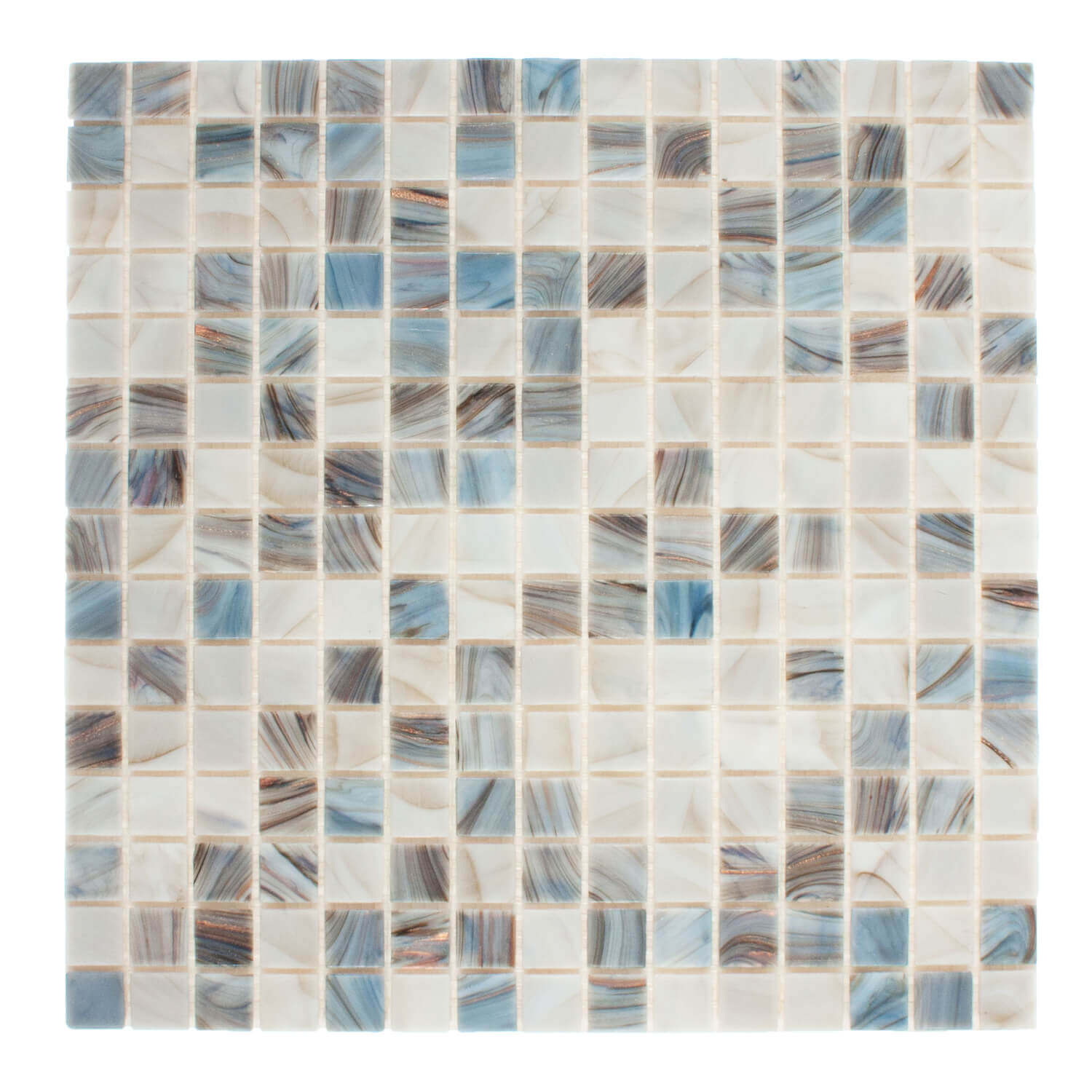 Gils Alaska klaasmosaiik 30×30, jäine multitoon